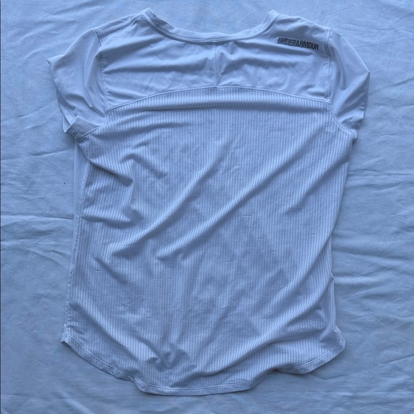 Under Armour Women's White Short Sleeve Tee - Picture 5 of 6